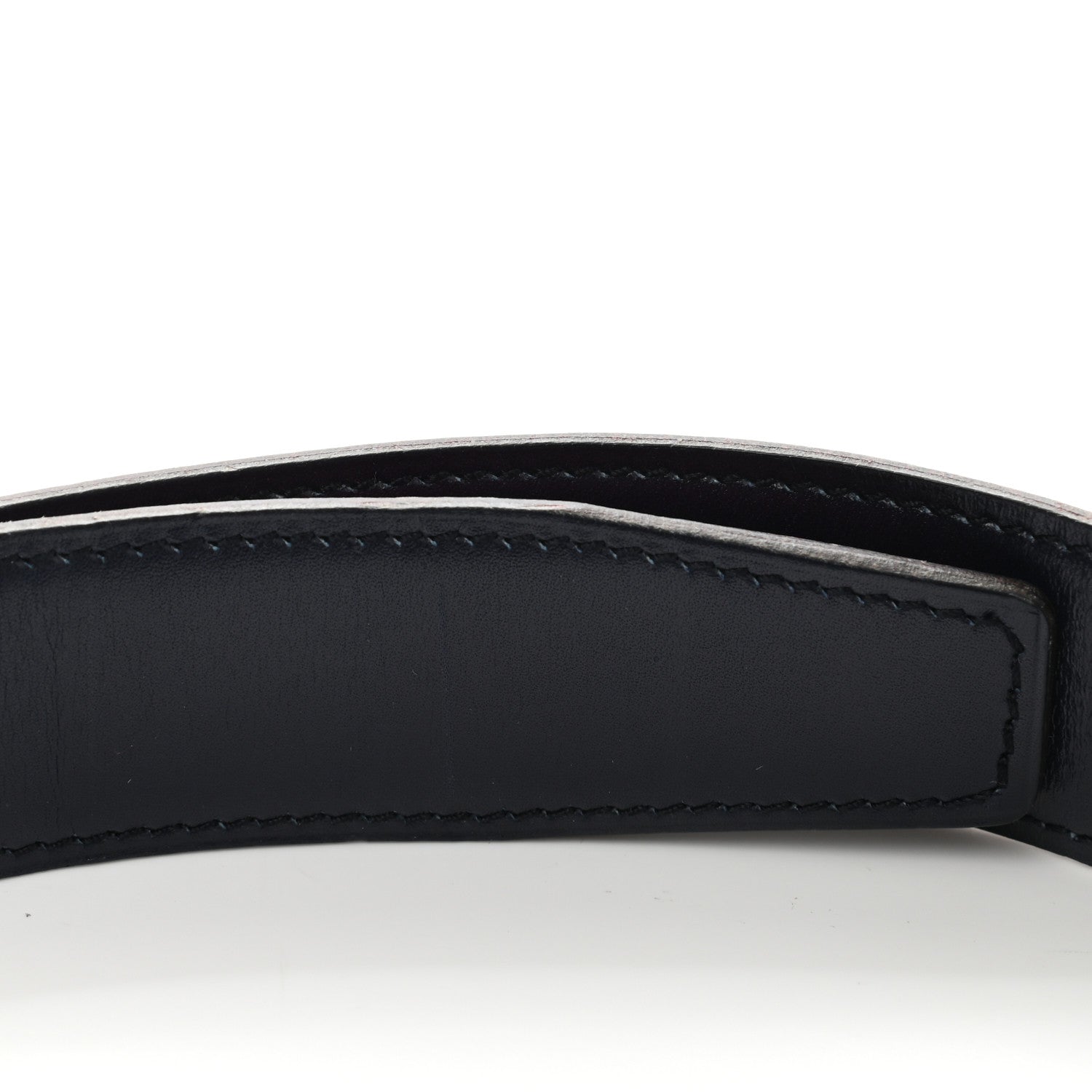Hermes Chamonix Box 32mm Reversible Belt Strap 80 Rouge Vif Bleu Indigo 9 of 9