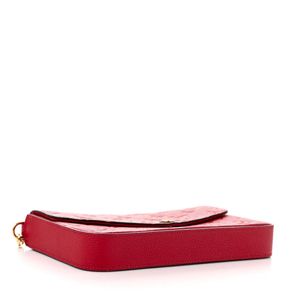 Louis Vuitton Empreinte Pochette Felicie Chain Wallet Scarlet 4 of 10
