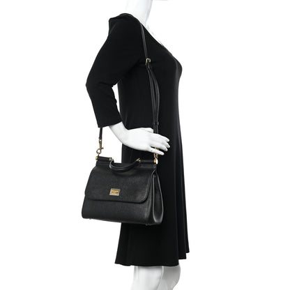 Dolce & Gabbana Dauphine Small Miss Sicily Satchel Black 2 of 20