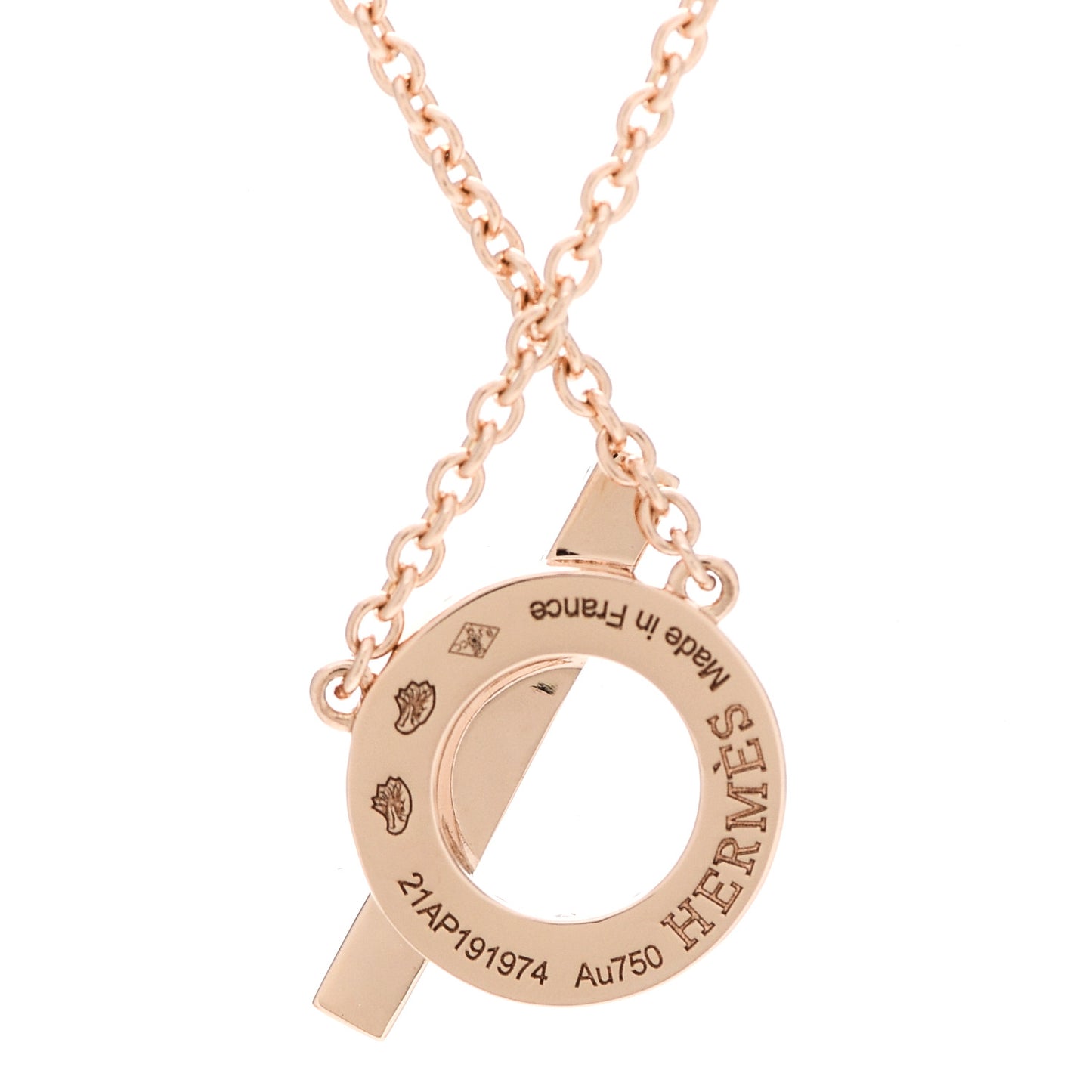 18K Rose Gold Diamond Finesse Pendant Necklace