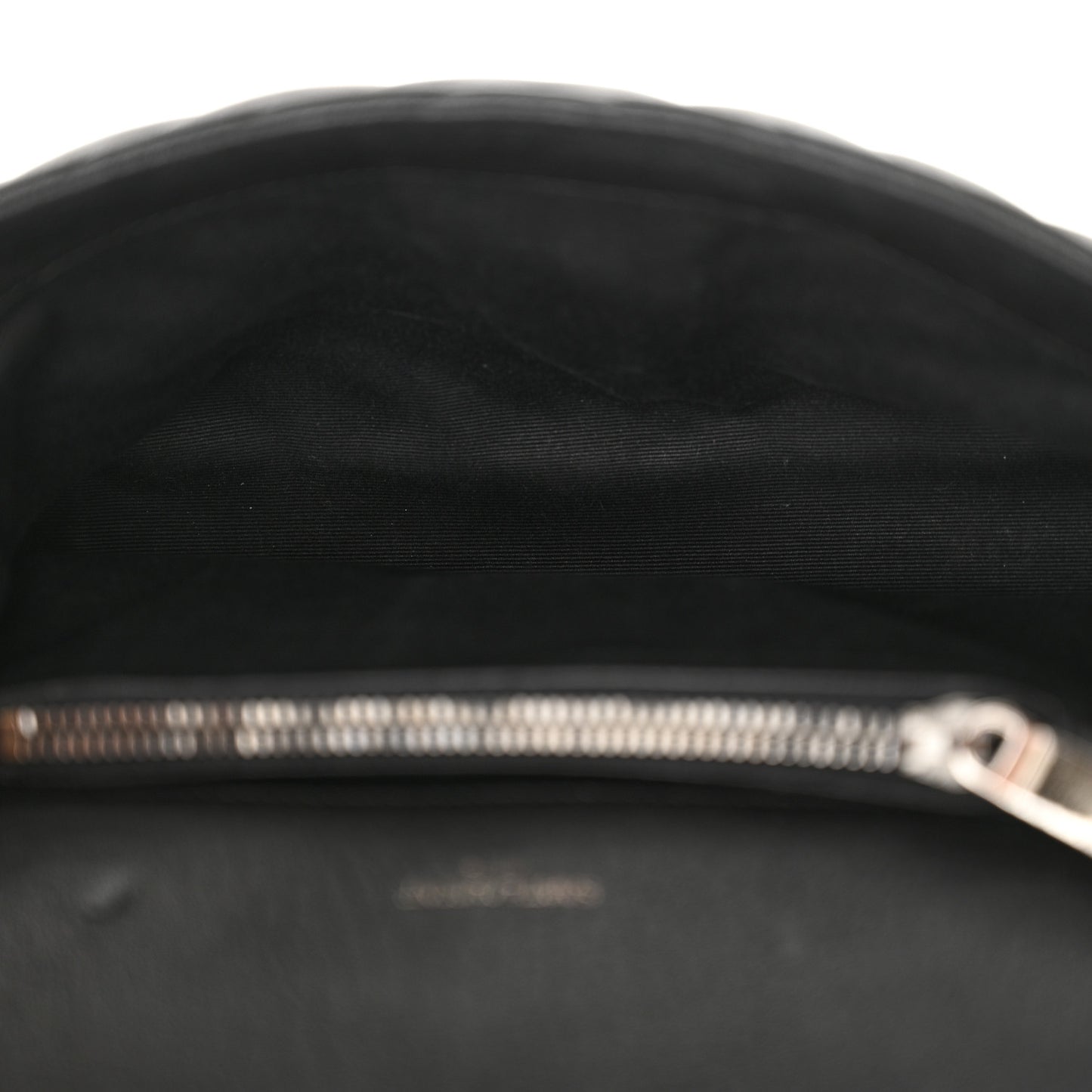 Sheepskin Matelasse Chevron Monogram Medium College Bag Black