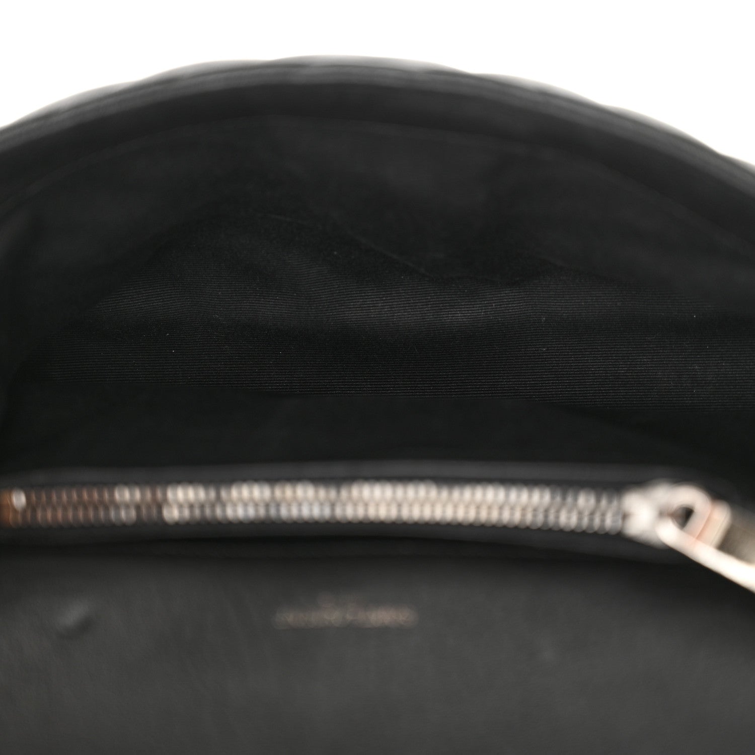 Saint Laurent Sheepskin Matelasse Chevron Monogram Medium College Bag Black 5 of 13