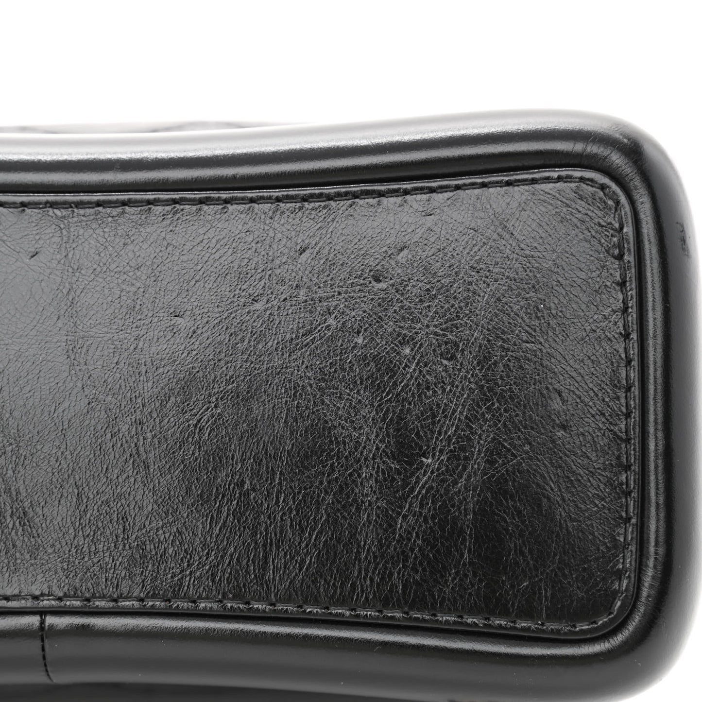 Aged Calfskin Quilted Small Gabrielle Backpack Black