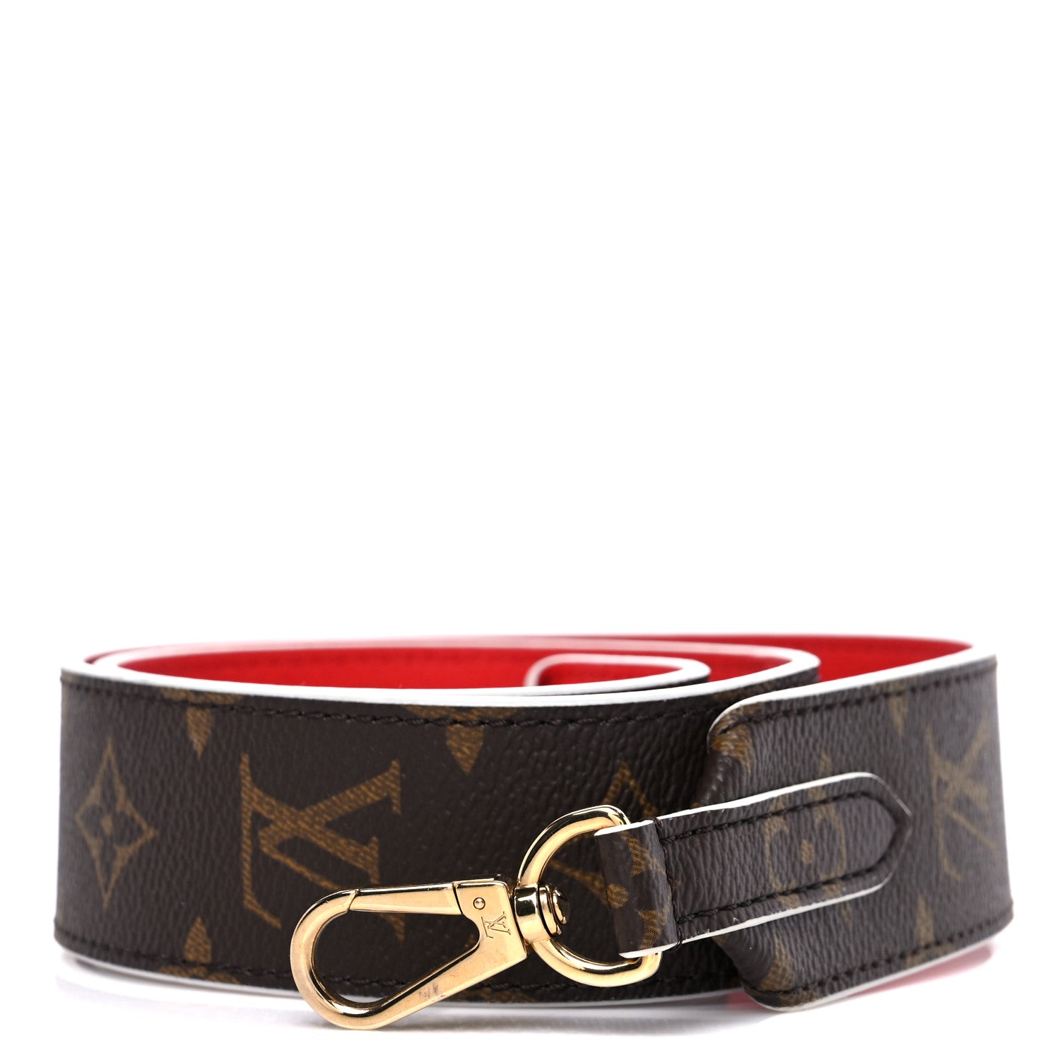 Louis Vuitton Monogram Bandouliere Shoulder Strap Red 1 of 4