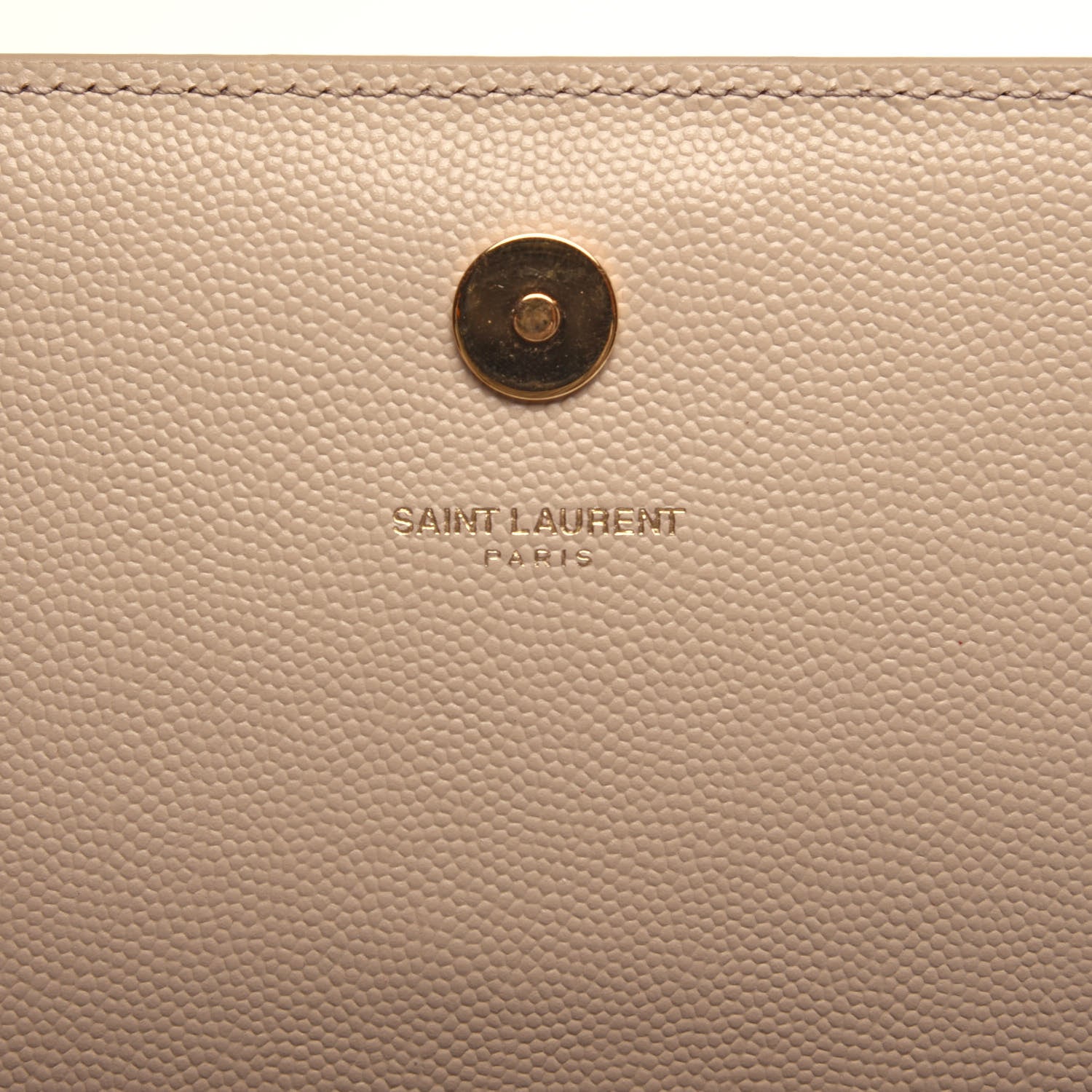 Saint Laurent Grain De Poudre Classic Monogram Cassandre Clutch Nude 8 of 10