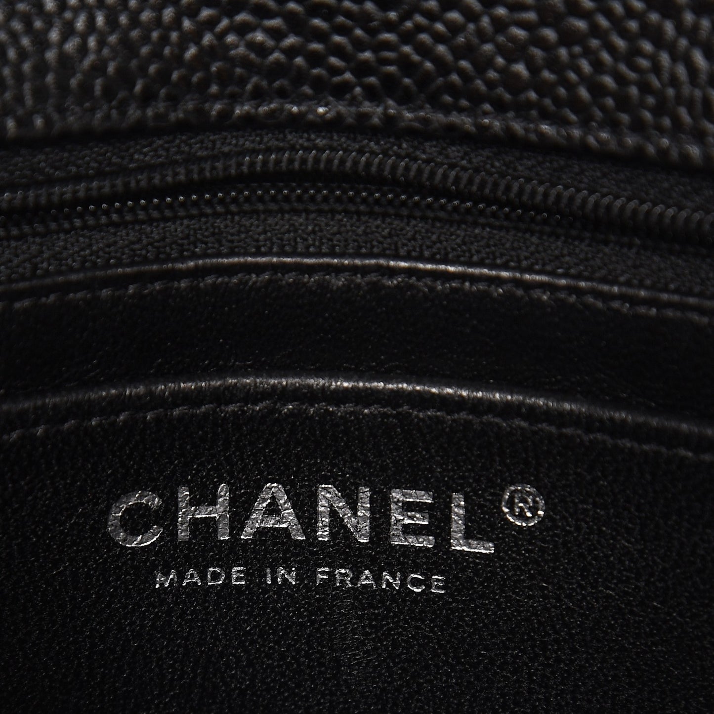 Caviar Quilted Mini Square Flap Black