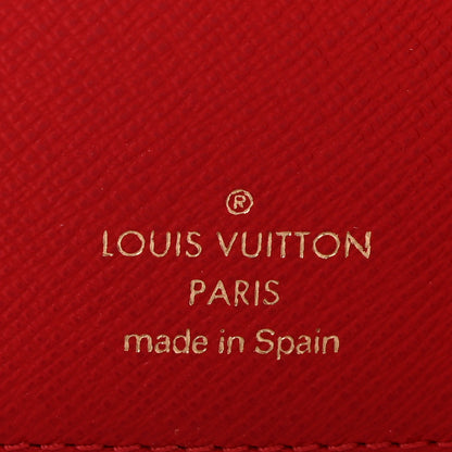 Louis Vuitton Damier Ebene Koala Small Ring Agenda Cover Red 6 of 8