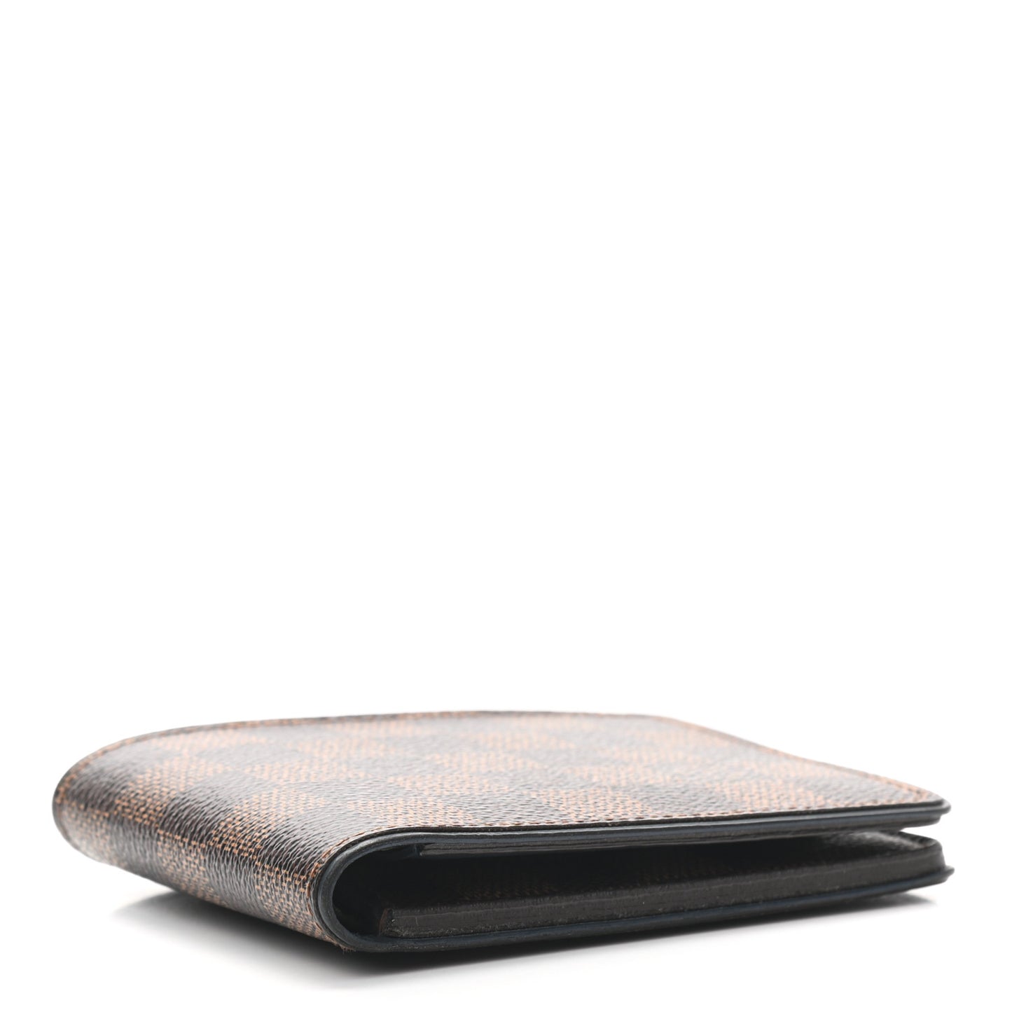 Damier Ebene Calfskin Multiple Wallet Blue