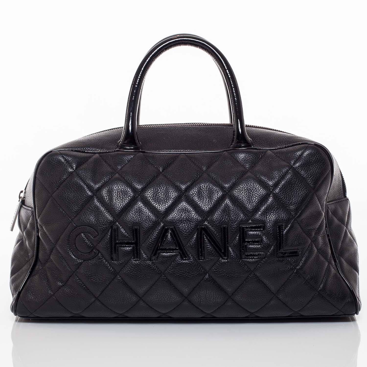 Chanel Caviar Quilted Boston Black 1 of 9