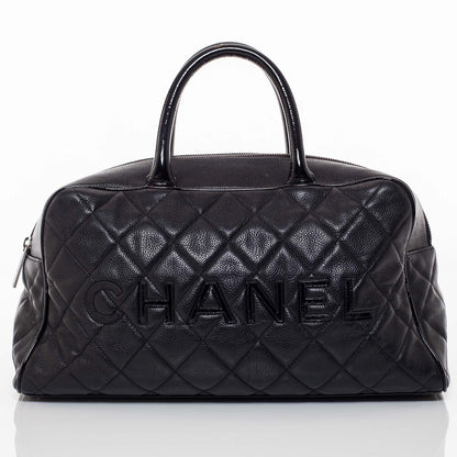 Chanel Caviar Quilted Boston Black 1 of 9