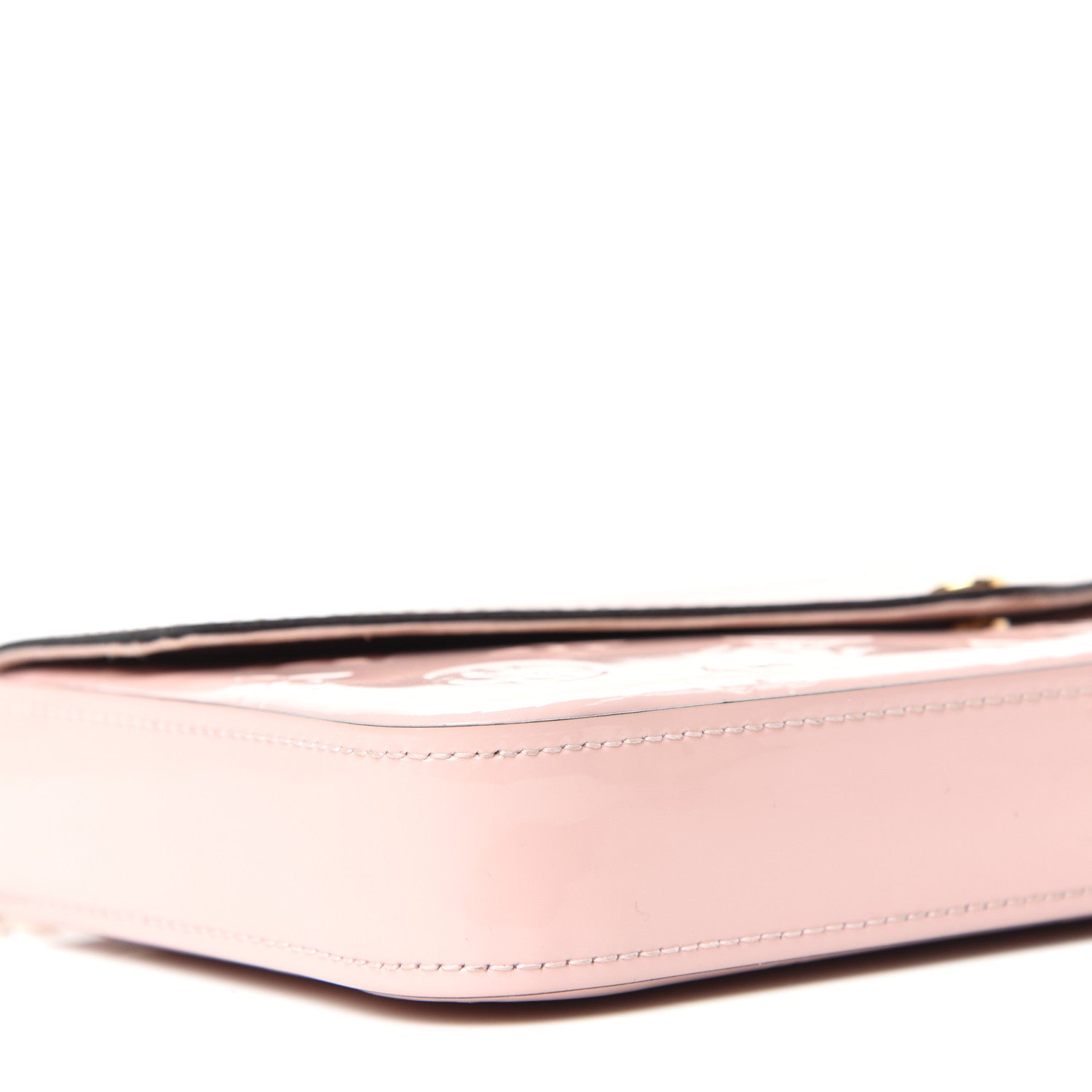 Louis Vuitton Vernis Felicie Chain Wallet Rose Ballerine 7 of 9