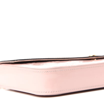 Louis Vuitton Vernis Felicie Chain Wallet Rose Ballerine 7 of 9
