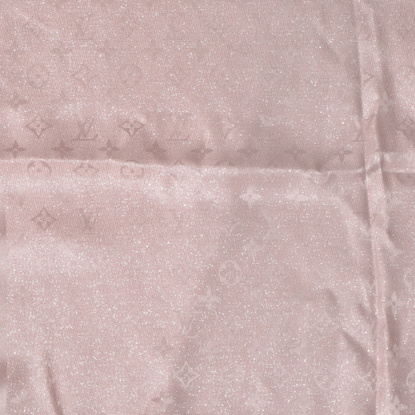 Silk Monogram Shimmer Stole Rose Poudre