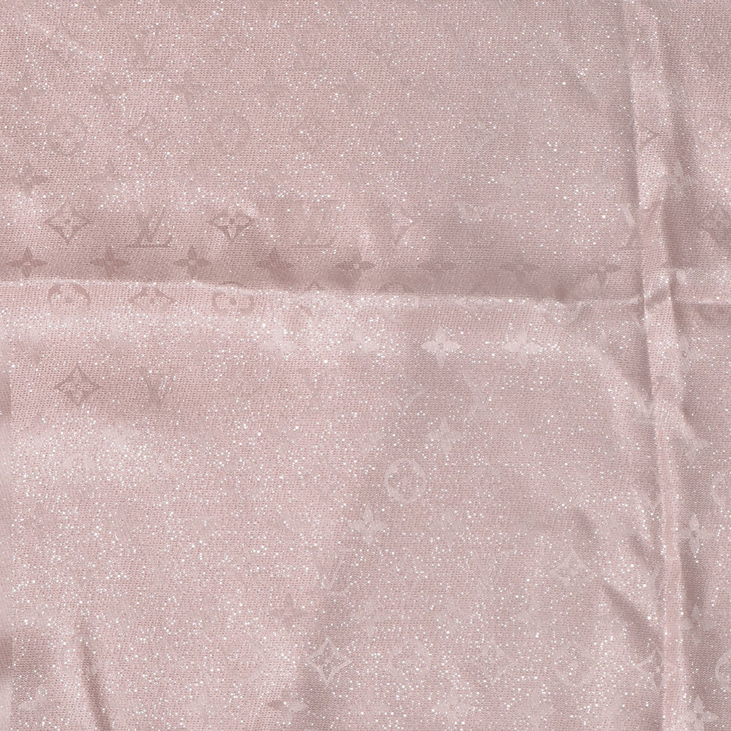Louis Vuitton Silk Monogram Shimmer Stole Rose Poudre 4 of 6