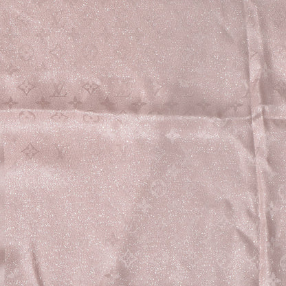 Louis Vuitton Silk Monogram Shimmer Stole Rose Poudre 4 of 6