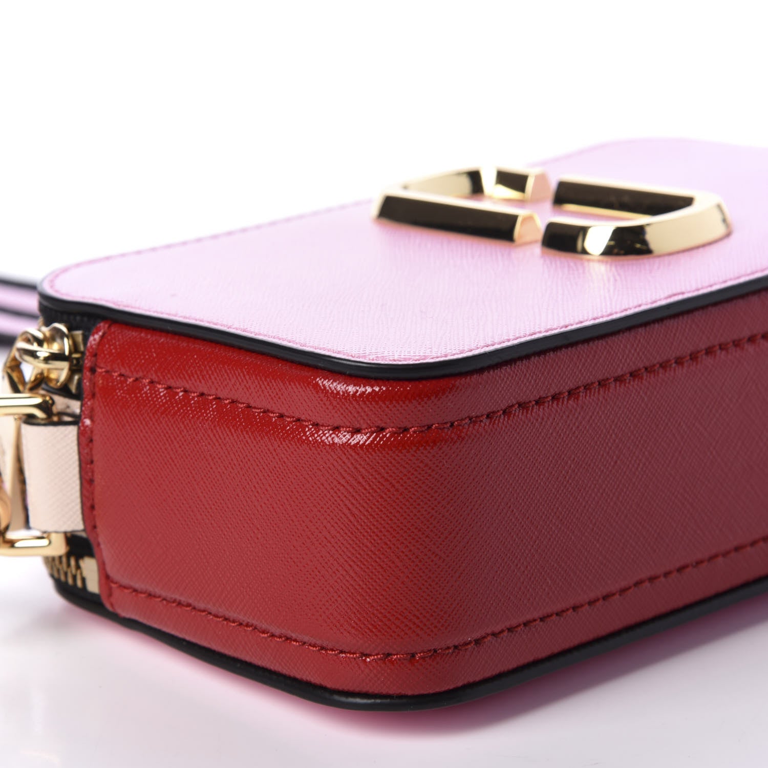 Marc Jacobs Saffiano Small Snapshot Camera Bag Pink Multicolor 6 of 10