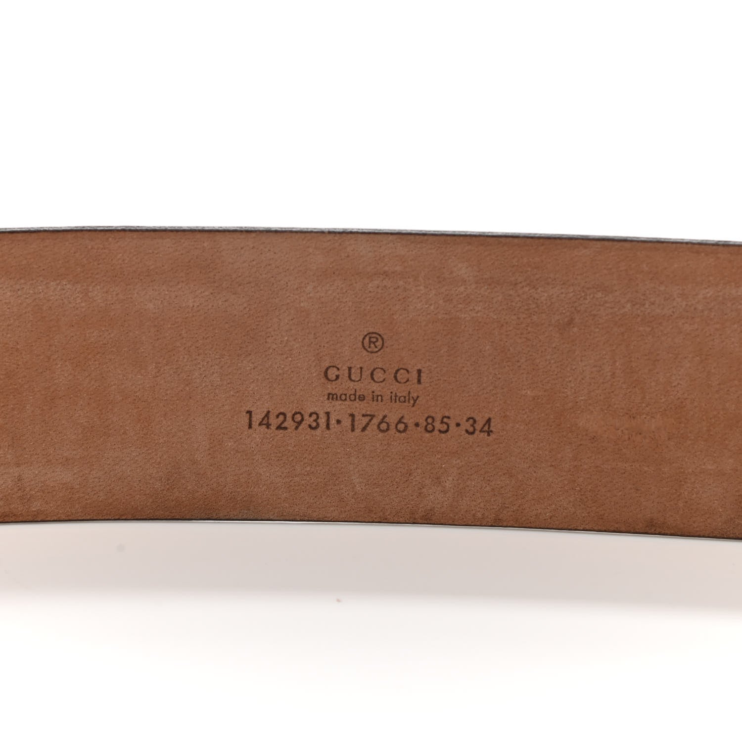 Gucci Guccissima Interlocking G Belt 85 34 Off White 5 of 11