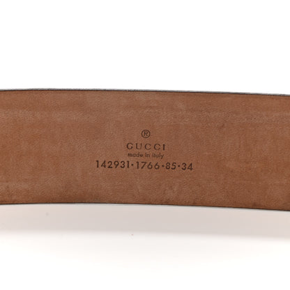 Gucci Guccissima Interlocking G Belt 85 34 Off White 5 of 11