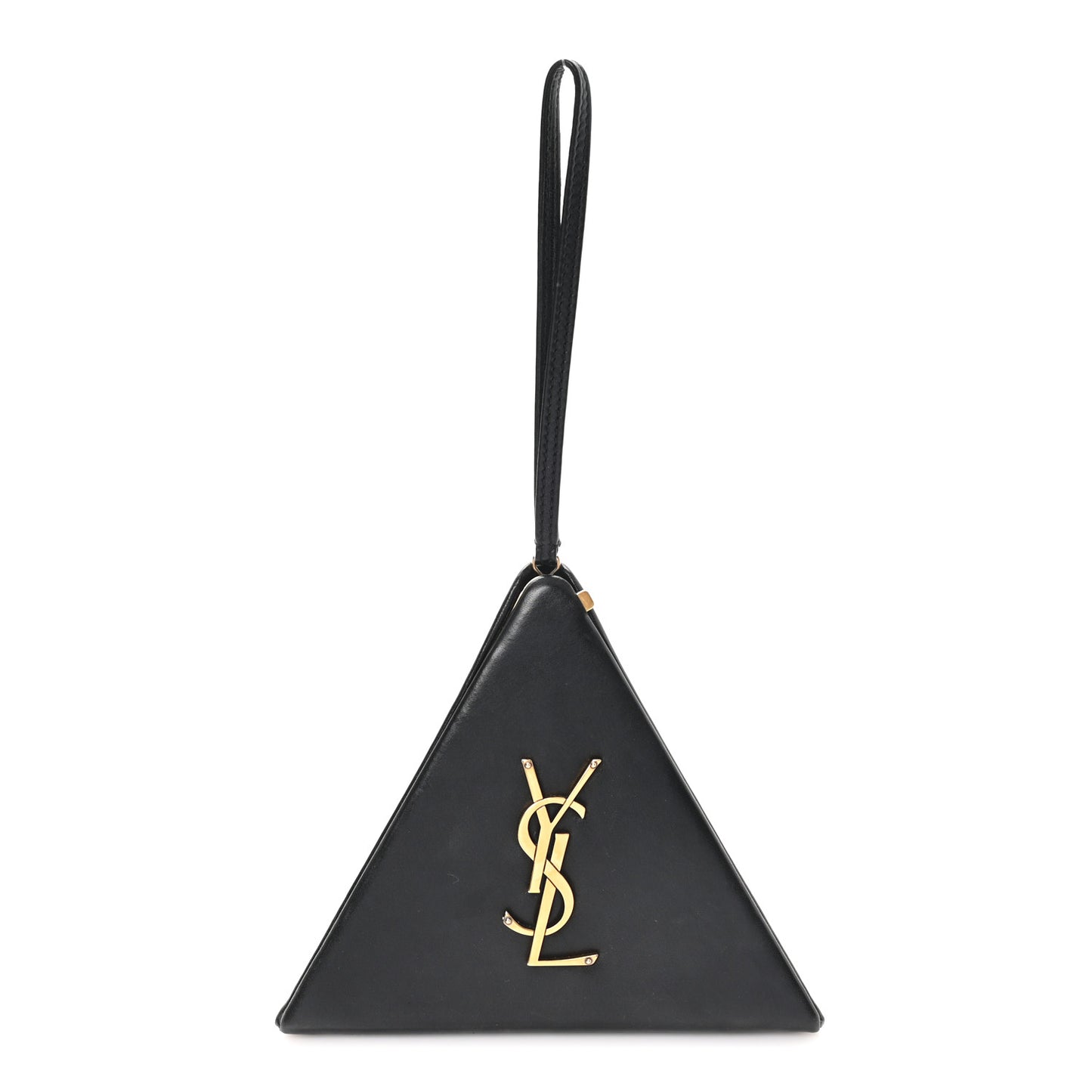 Lambskin Pyramid Clutch Black