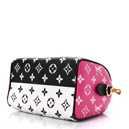Louis Vuitton Empreinte Monogram Spring in the City Speedy Bandouliere 20 Black White Pink 8 of 8