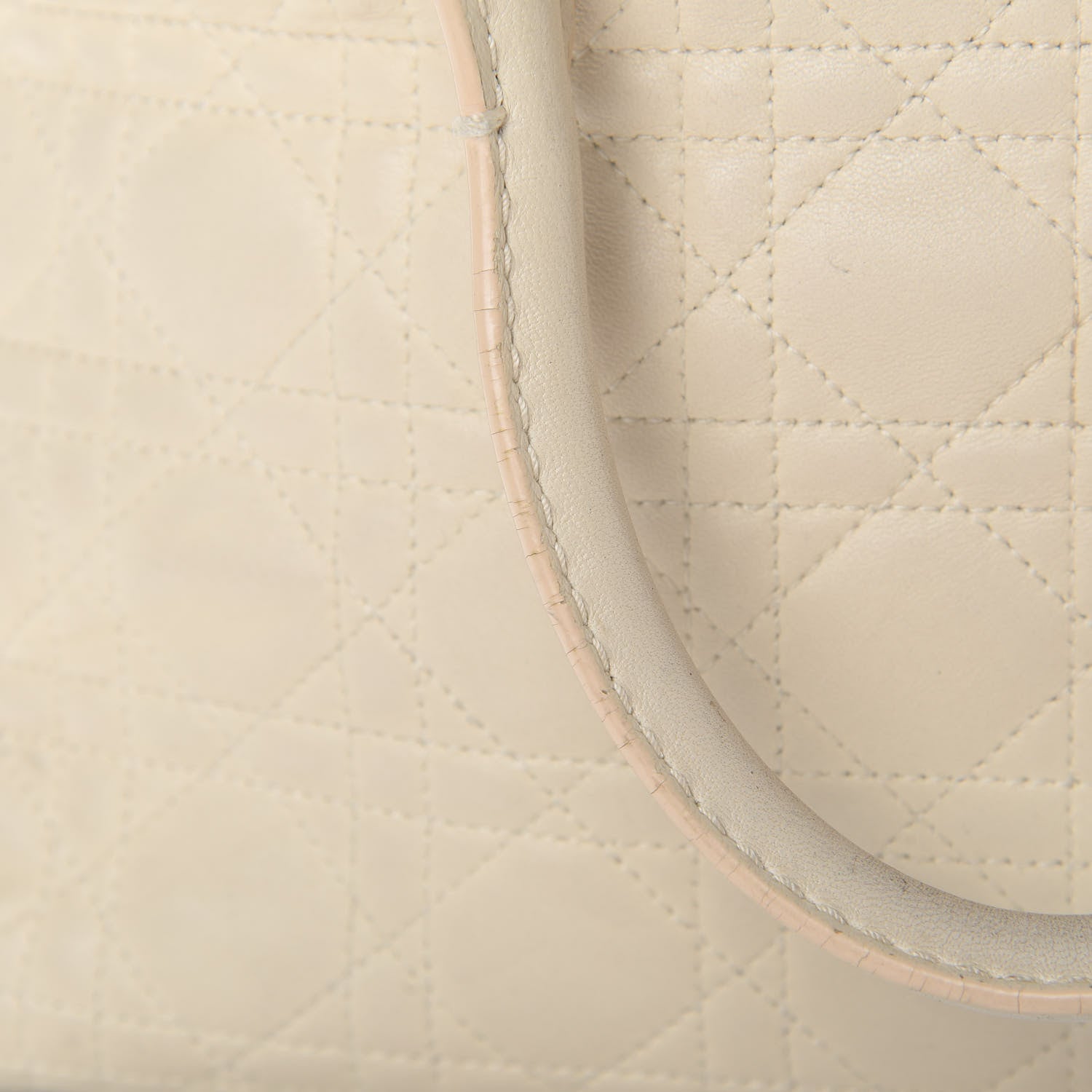 Christian Dior Lambskin Cannage Medium Soft Lady Dior Beige 13 of 18