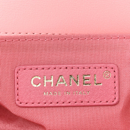 Chanel Calfskin Chevron Embroidered Small Boy By The Sea Flap Pink 6 of 11