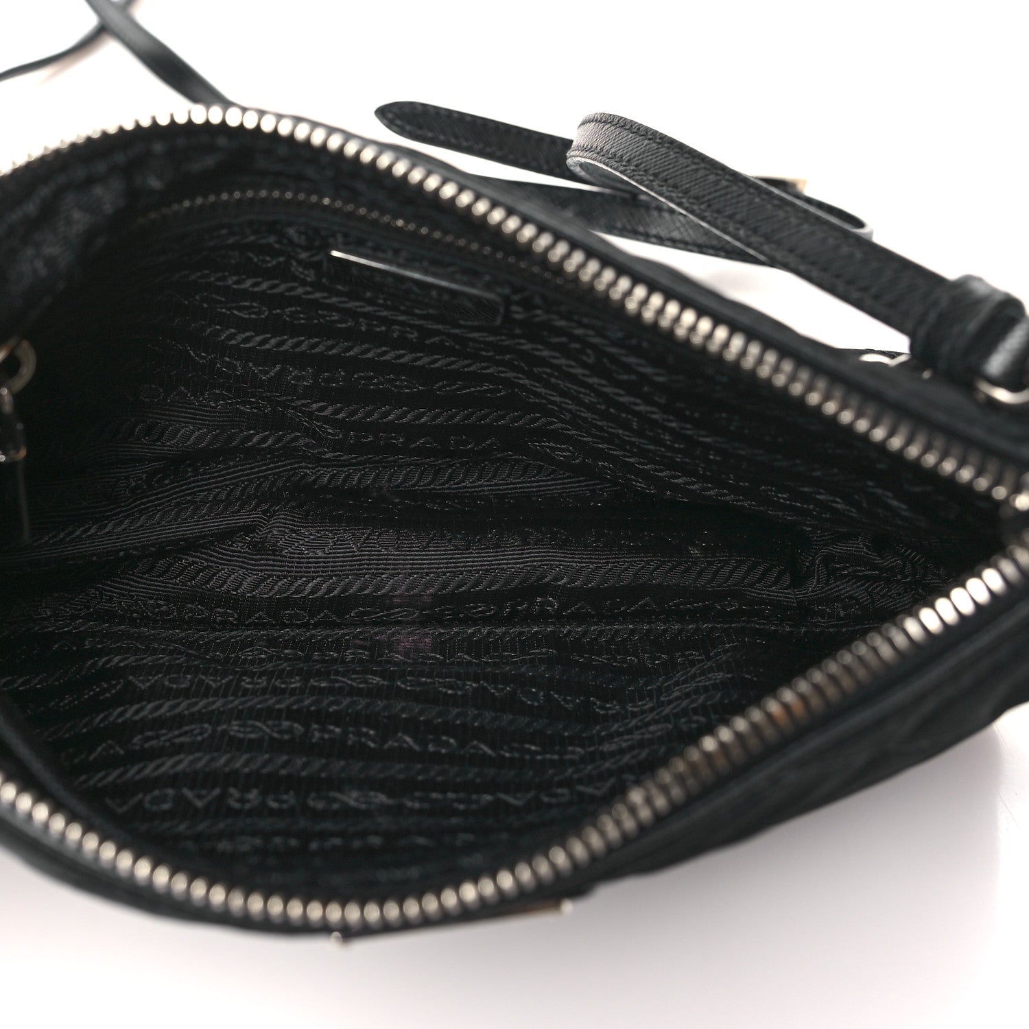 Prada Nylon Tessuto Impuntu Quilted Crossbody Bag Black 5 of 10