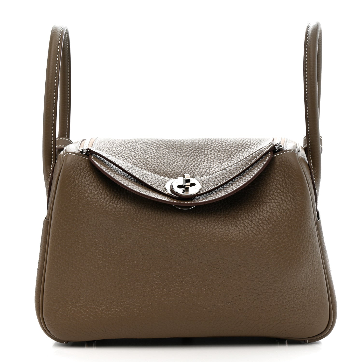 Hermes Taurillon Clemence Lindy 26 Etoupe 1 of 11