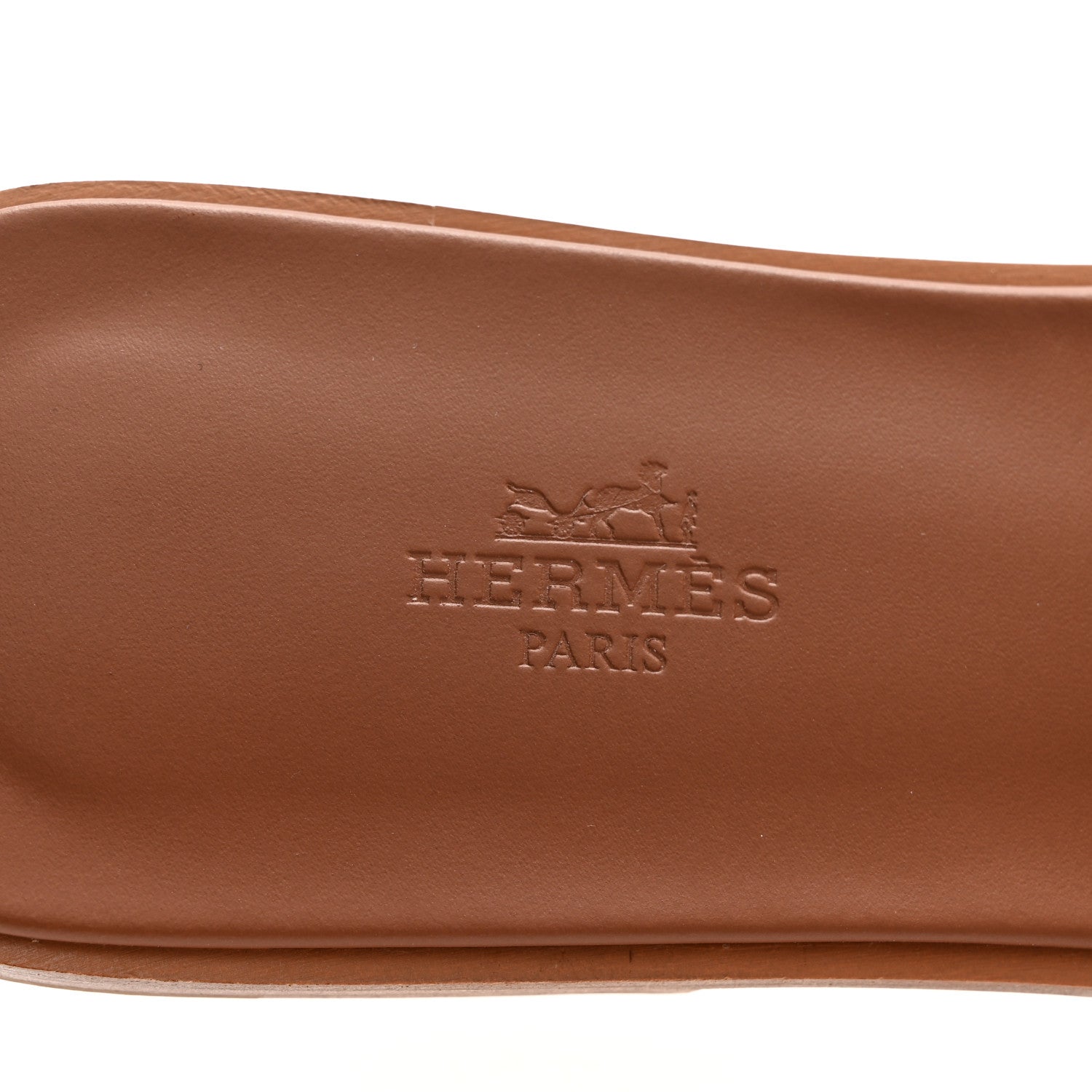 Hermes Box Calfskin Oran Sandals 40 Gold 8 of 10