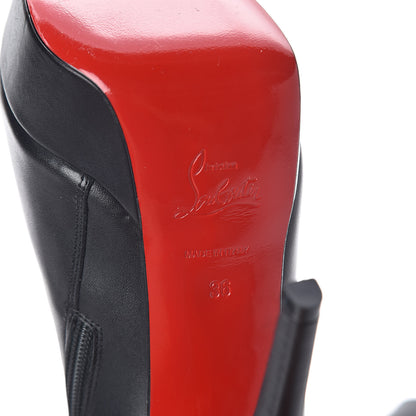 Christian Louboutin Calfskin Bianca Botta 140 Knee Boots 36 Black 5 of 7