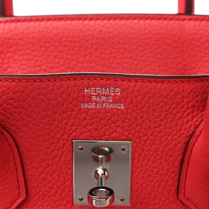 Hermes Taurillon Clemence Birkin 35 Bougainvillea 6 of 14