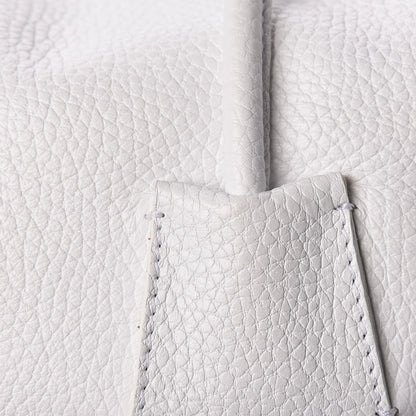 Burberry London Grainy Calfskin Medium Baynard Tote White 19 of 20