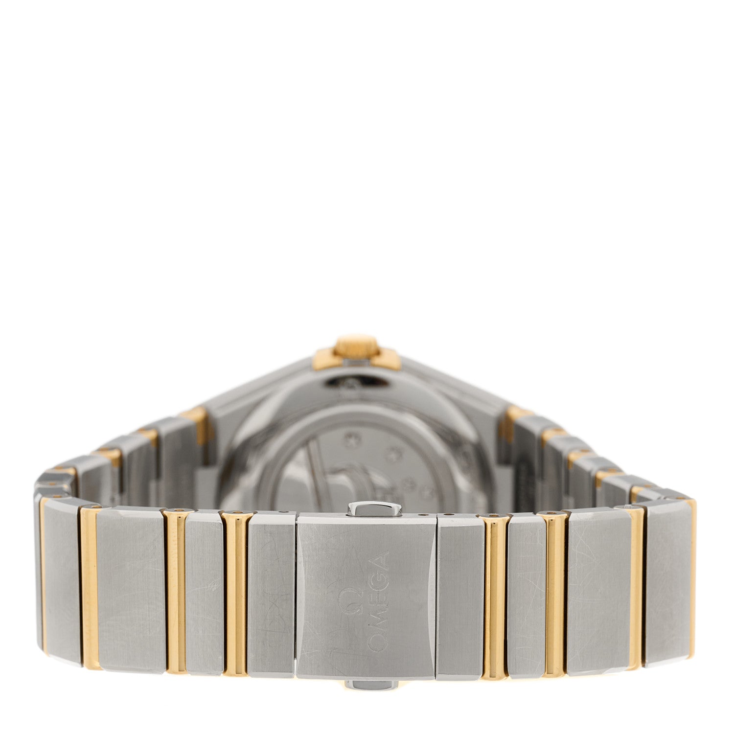 Omega Stainless Steel 18K Yellow Gold 28mm Constellation Quartz Watch Silver 131.20.28.60.02.002 3 of 5