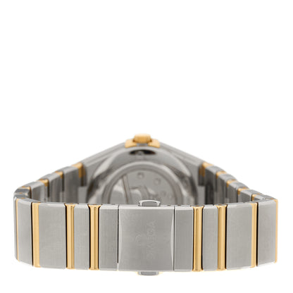 Omega Stainless Steel 18K Yellow Gold 28mm Constellation Quartz Watch Silver 131.20.28.60.02.002 3 of 5