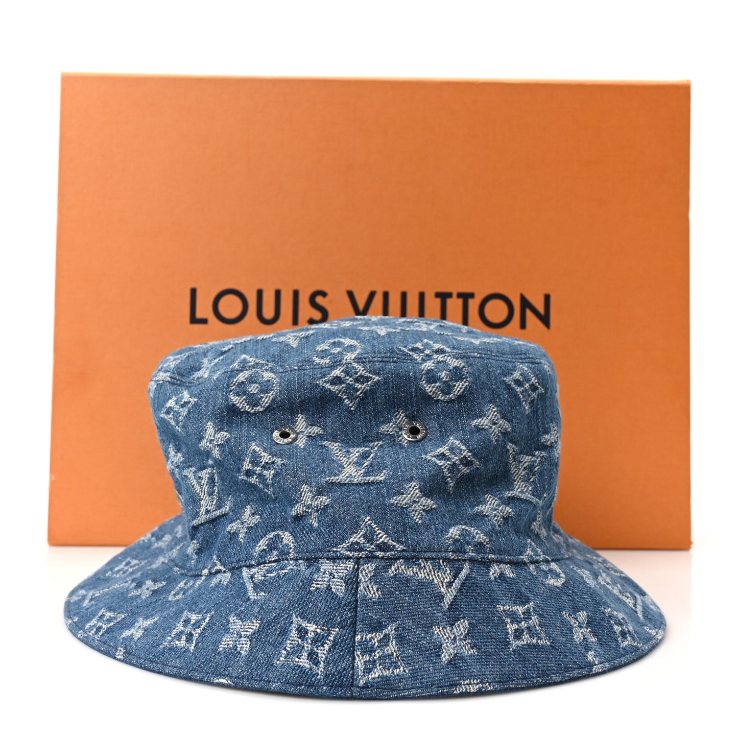 Monogram Denim Transformable Bob Bucket Hat 58 Blue