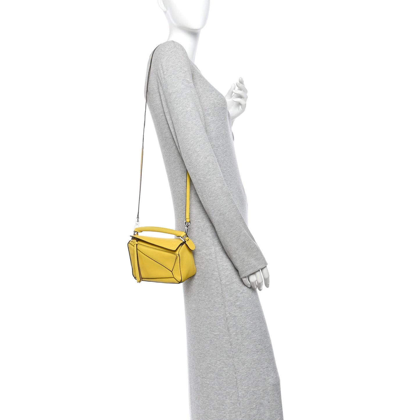 Calfskin Mini Puzzle Bag Yellow