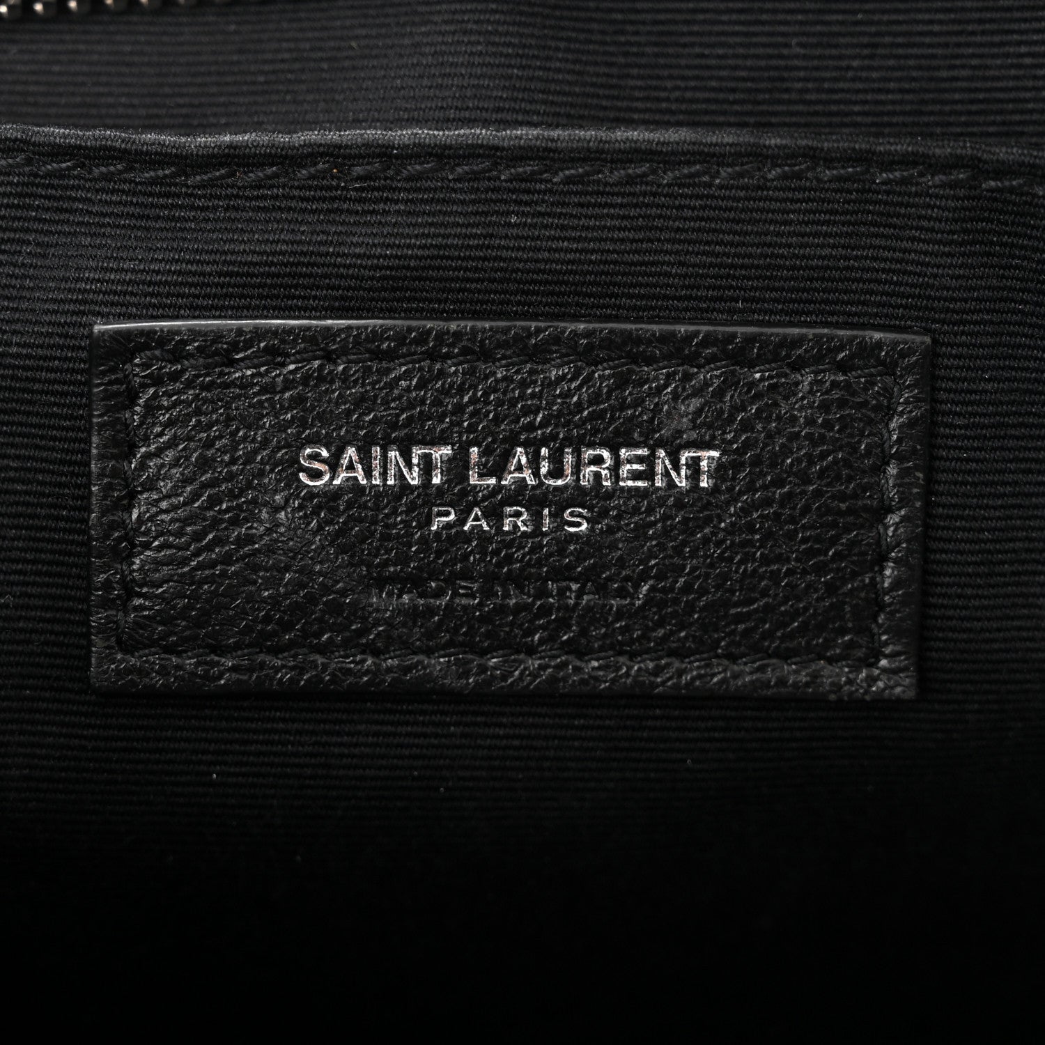 Saint Laurent Lambskin Monogram Embossed Small Lou Camera Bag Black 6 of 11