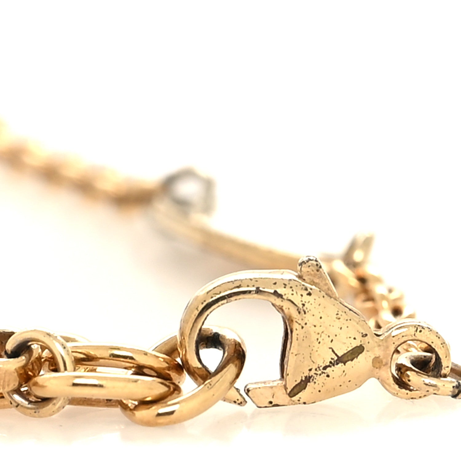 Louis Vuitton Brass Flower Full Bracelet Gold 4 of 6