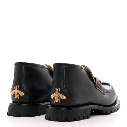 Gucci Cordovan Lux Mens Harald Horsebit Ankle Boots 10 Black 4 of 13