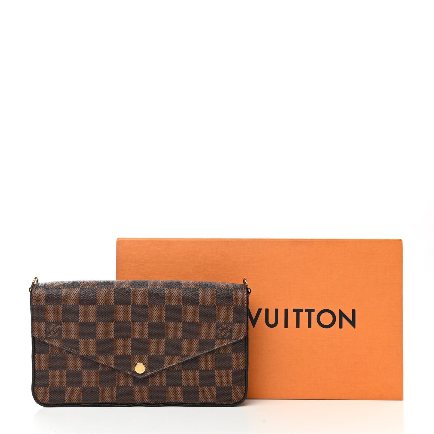 Damier Ebene Pochette Felicie Chain Wallet