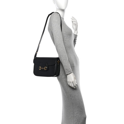 Gucci Azalea Calfskin Horsebit 1955 Shoulder Bag Black 2 of 10