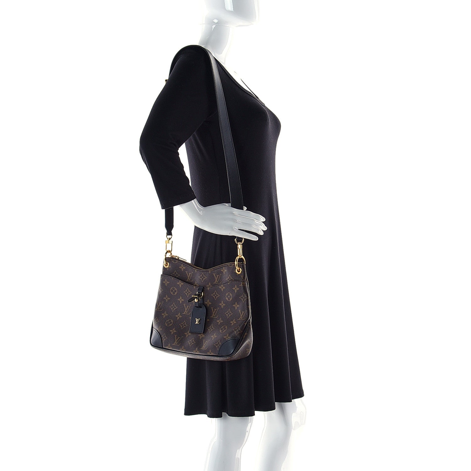 Louis Vuitton Monogram Odeon PM Black 2 of 11