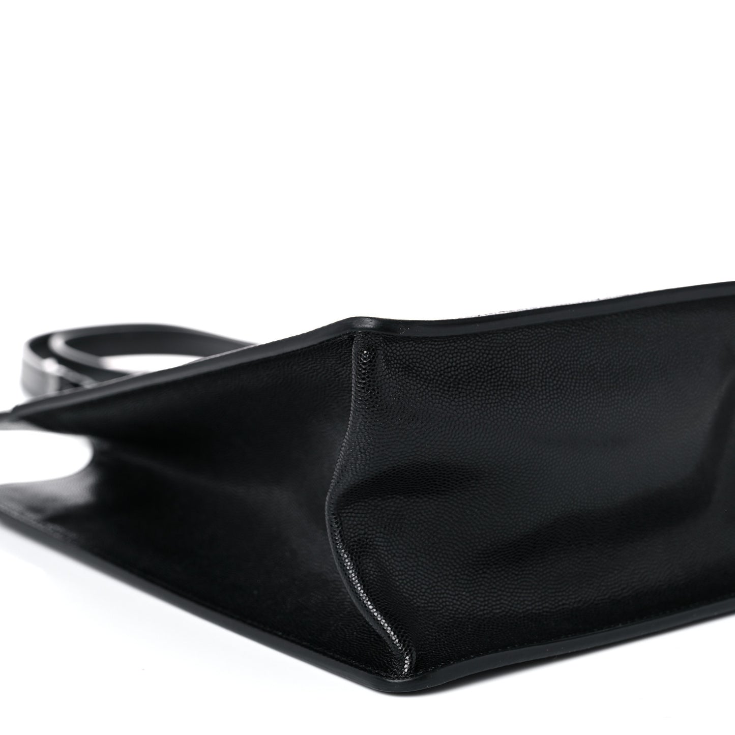 Caviar Quilted My Everything Large Shopping Tote Black