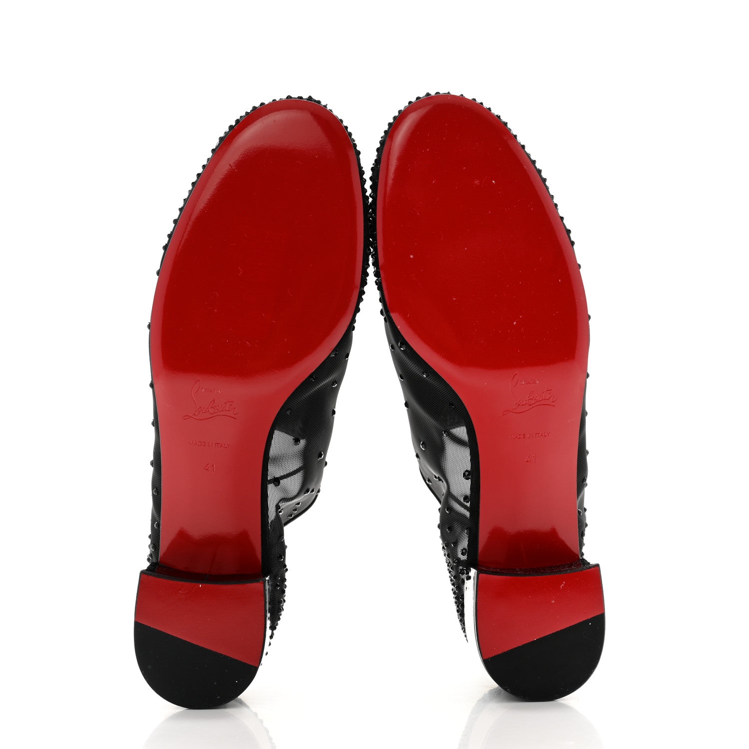 Christian Louboutin Rete Patent Strass Degraginzbar 30 Derby Oxfords 41 Black 5 of 12