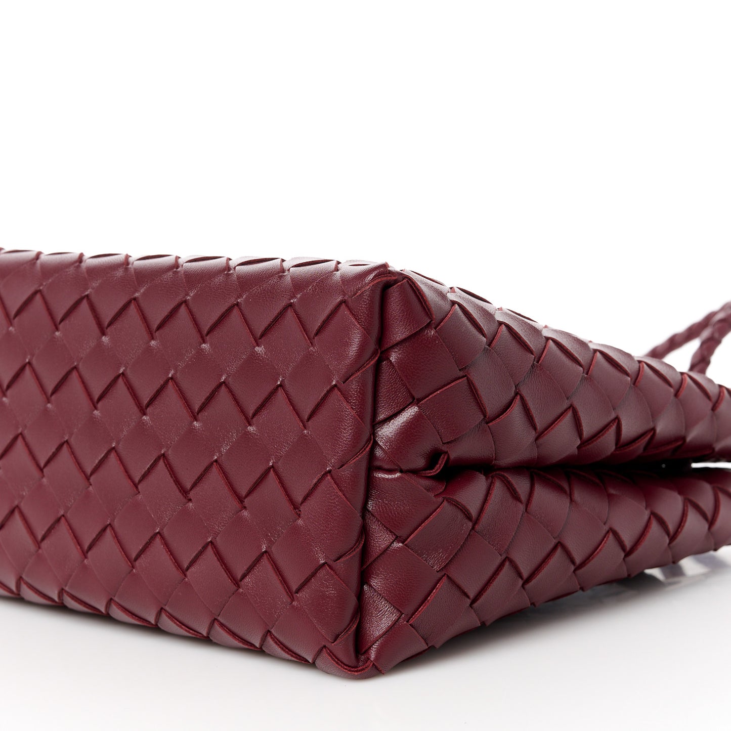 Nappa Intrecciato Small Andiamo Shoulder Bag Barolo
