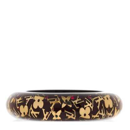 Louis Vuitton Resin Swarovski Medium Inclusion Bracelet GM Marron 1 of 4