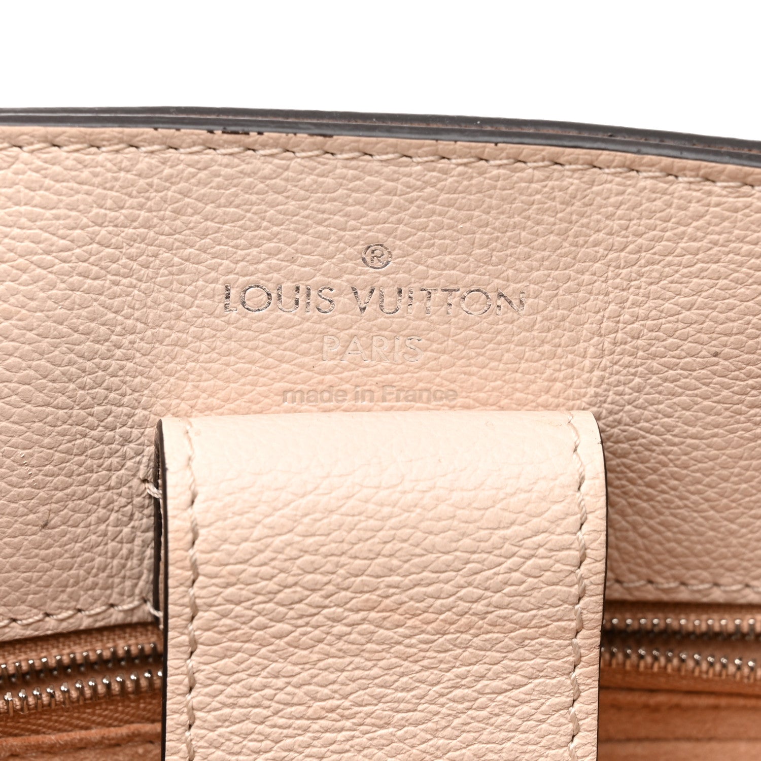 Louis Vuitton Calfskin Lockme Bucket Soie Quartz Calla 6 of 13