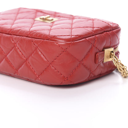 Chanel Aged Calfskin Quilted Mini Reissue Camera Case Red 9 of 9
