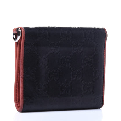 Gucci Guccissima Trifold Wallet Black Pink 3 of 12