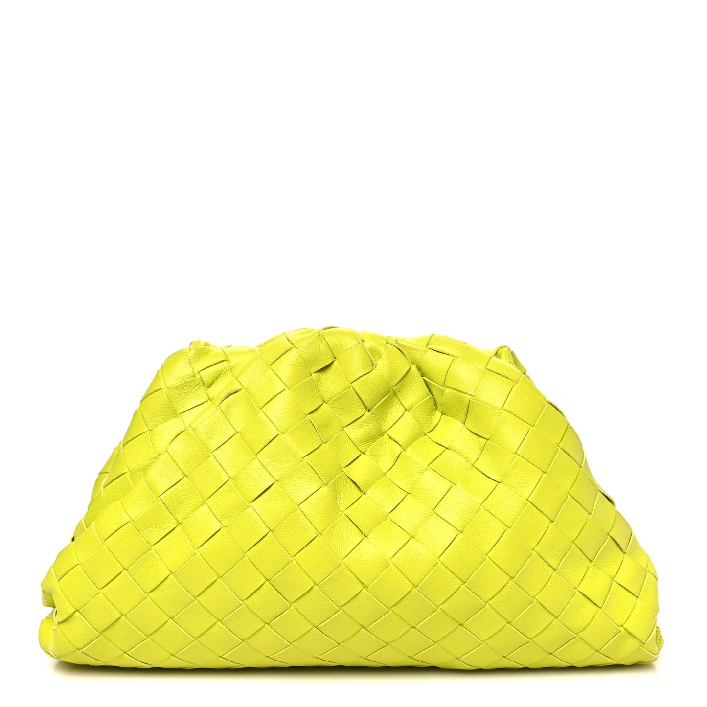 Nappa Maxi Intrecciato Teen Pouch Acid Kiwi